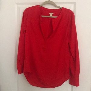 Red J Crew top